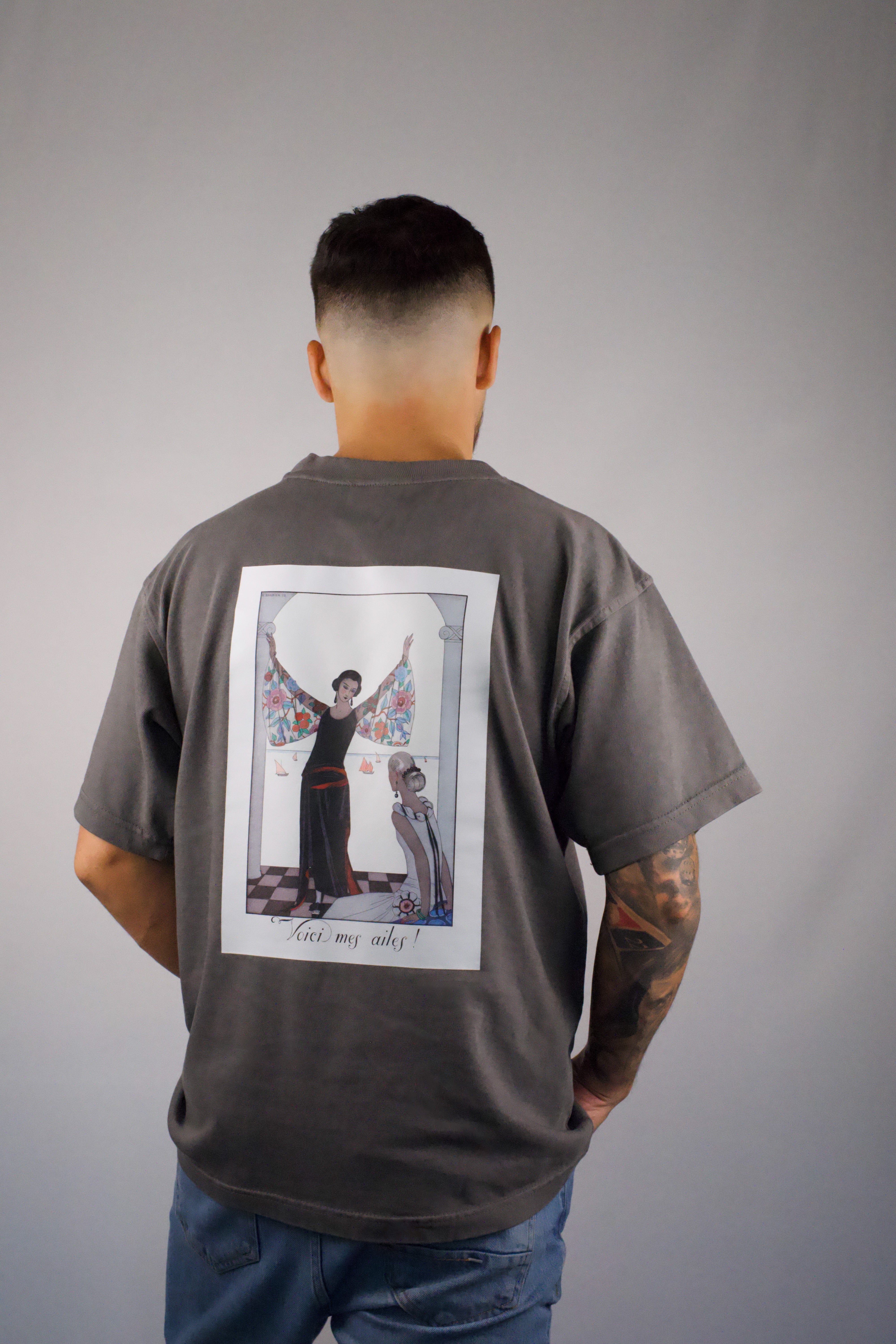 Sails and Silk - Charcoal Grey Heavyweight Tee