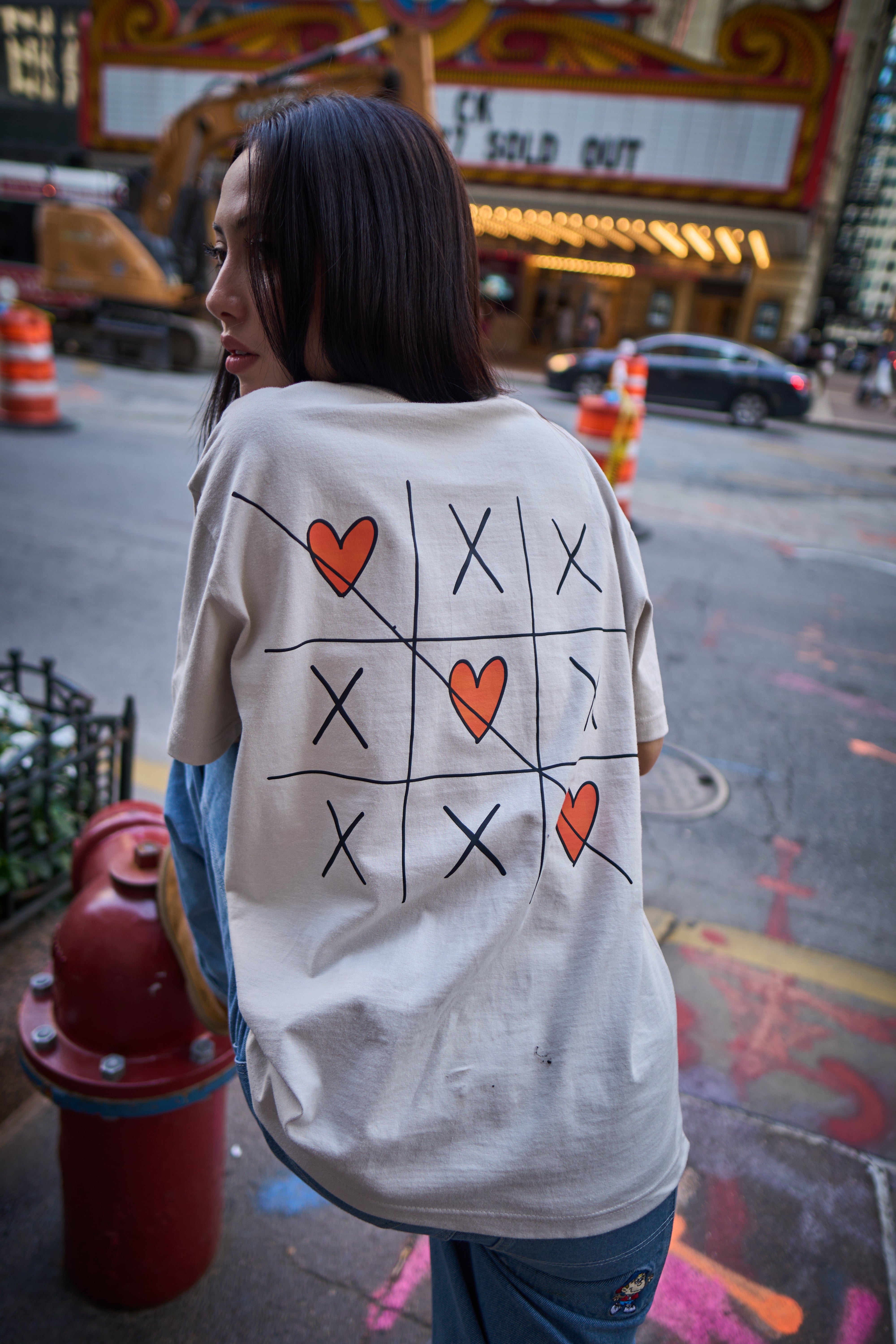 Orange Heart Love Wins Tee