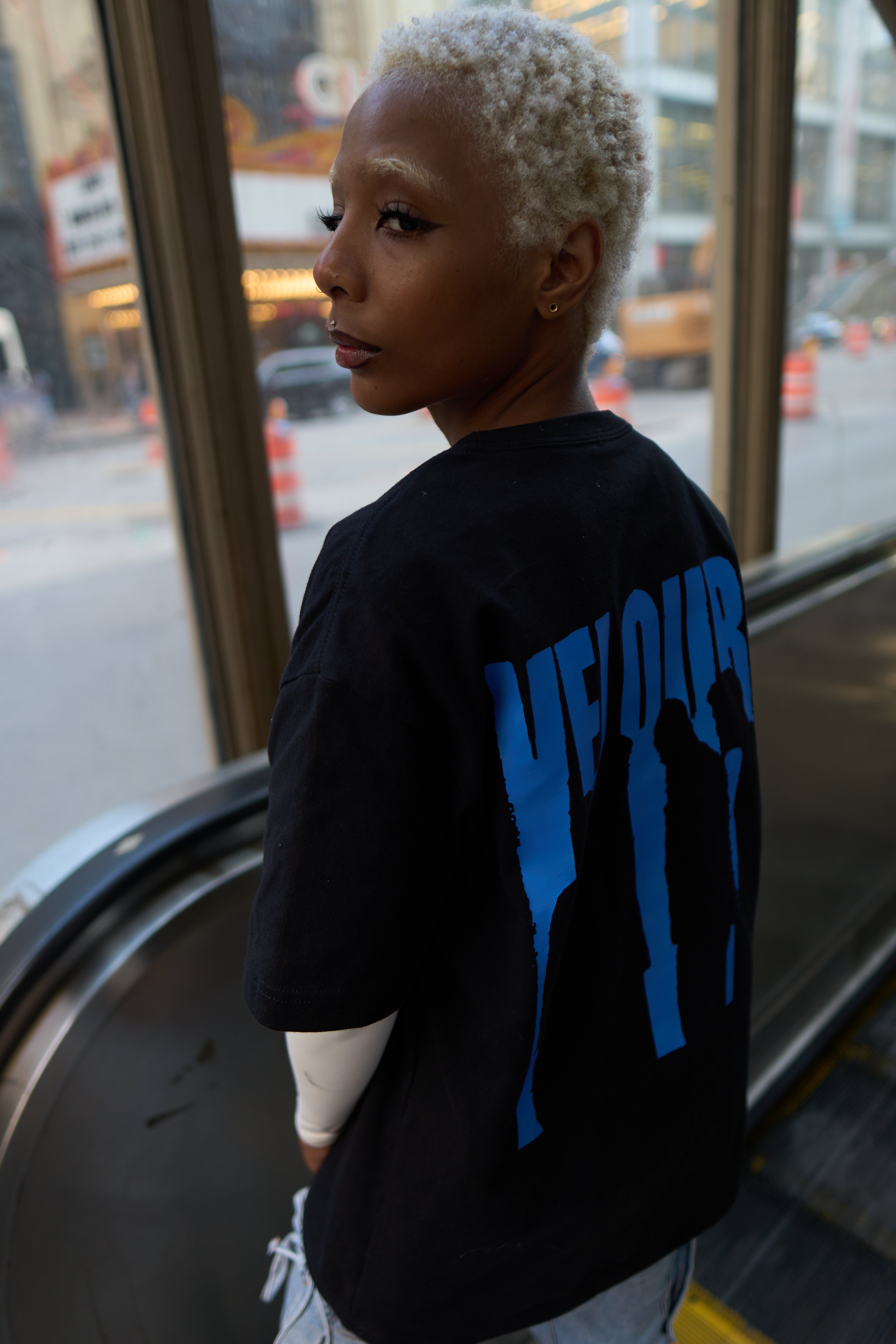 OR Velours Blue Silhouette Tee