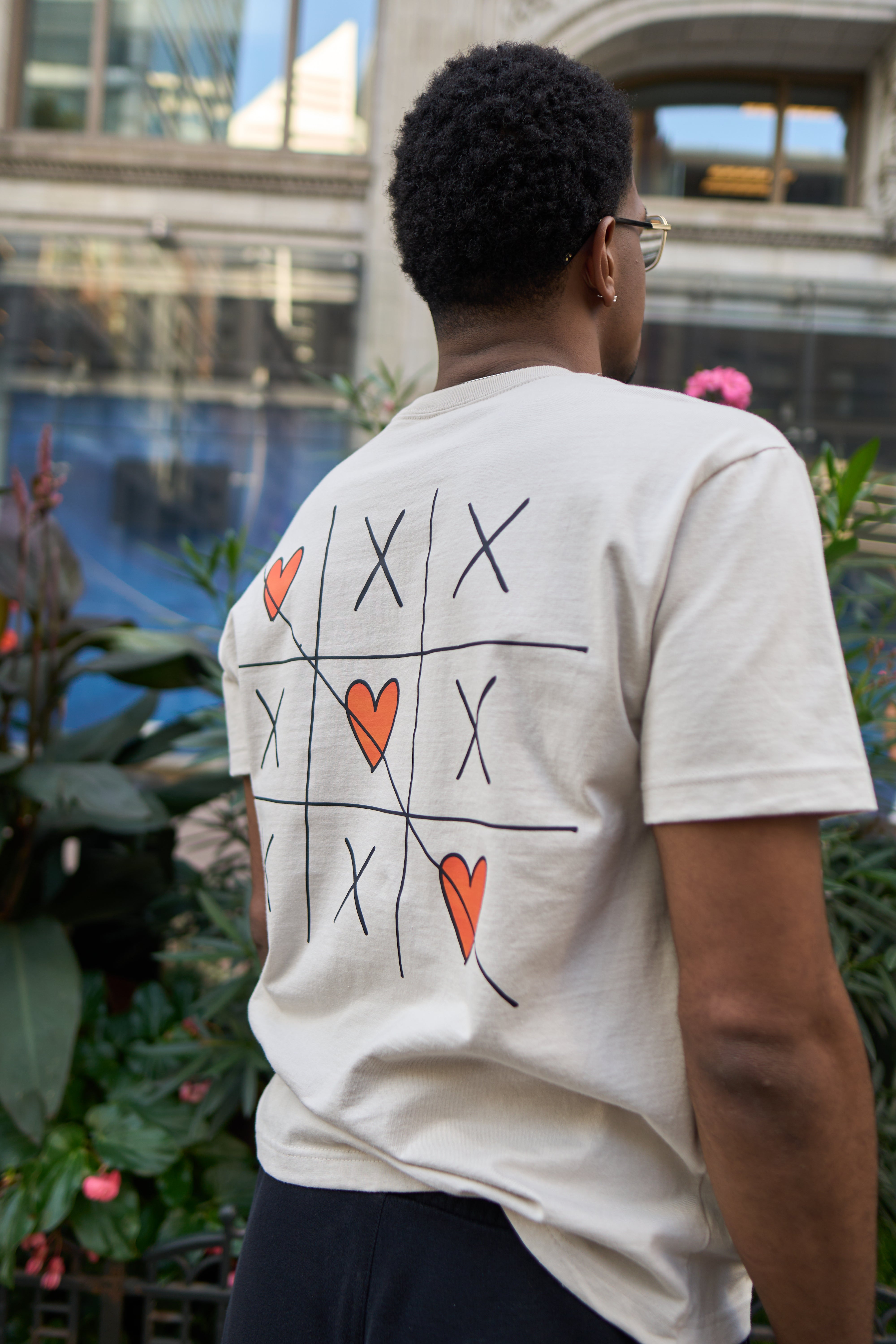 Orange Heart Love Wins Tee