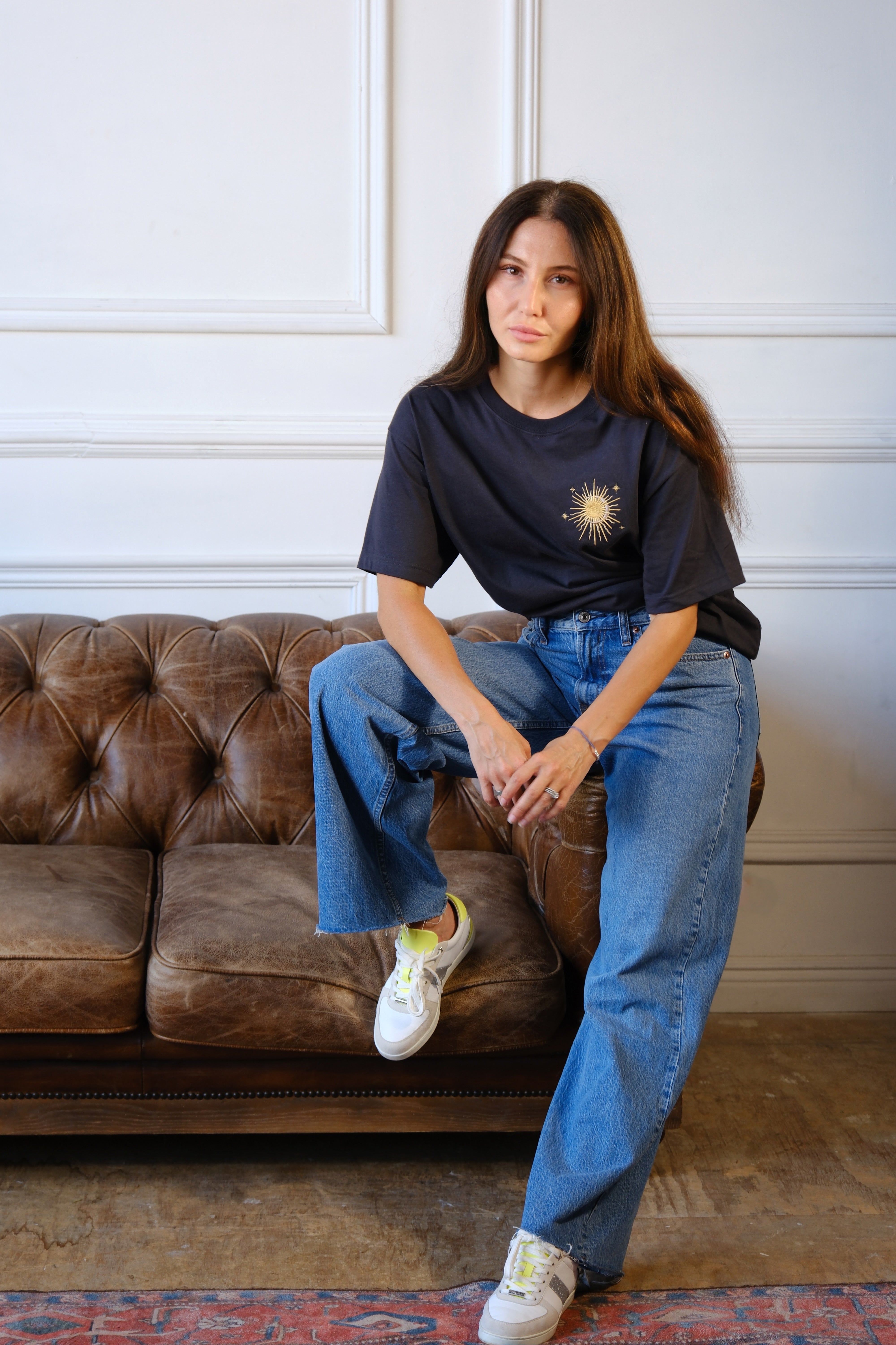 Celestial Cycle – Charcoal Grey Tee