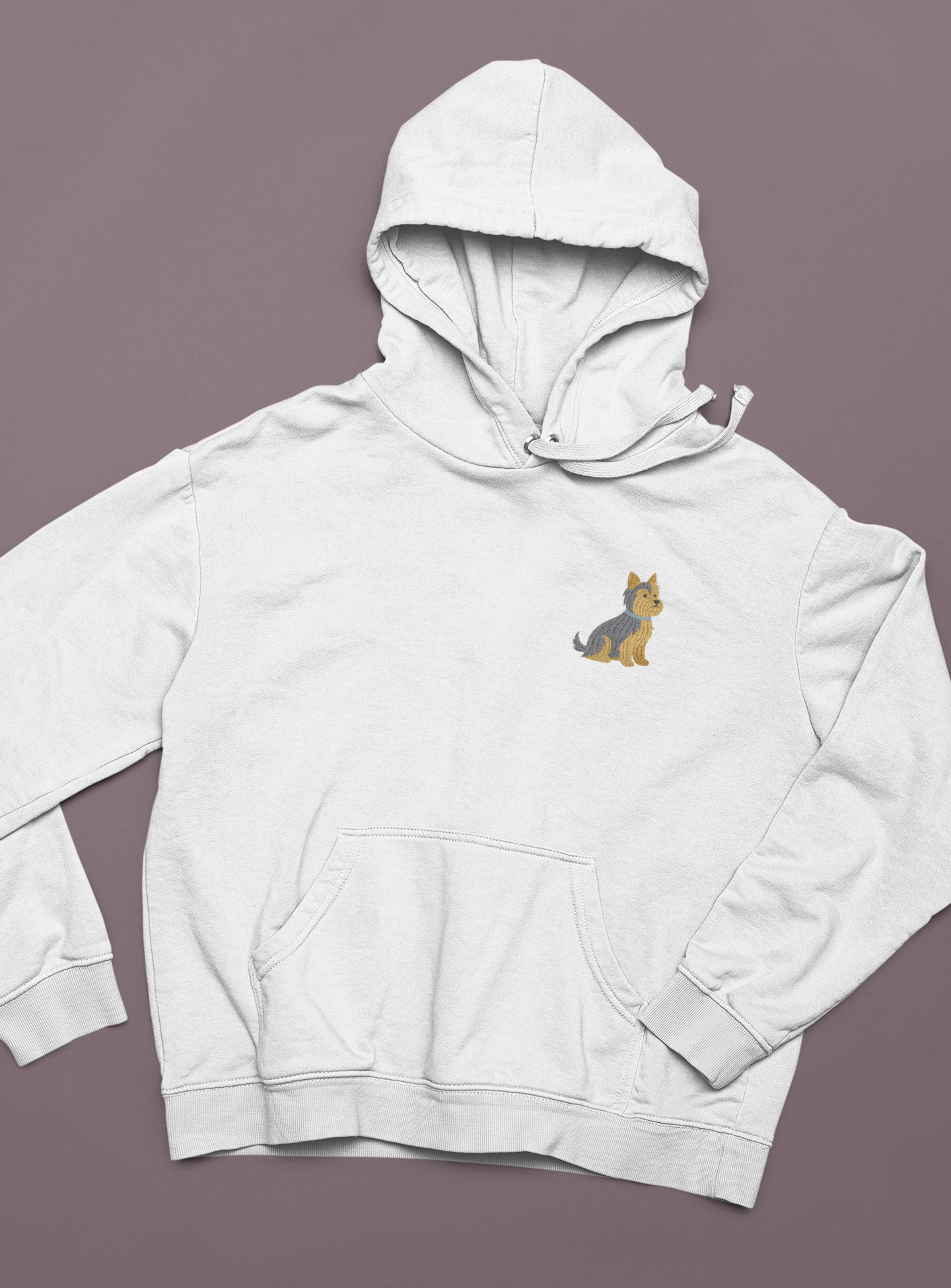 Yorkie Hoodie — Stitched Stories Collection