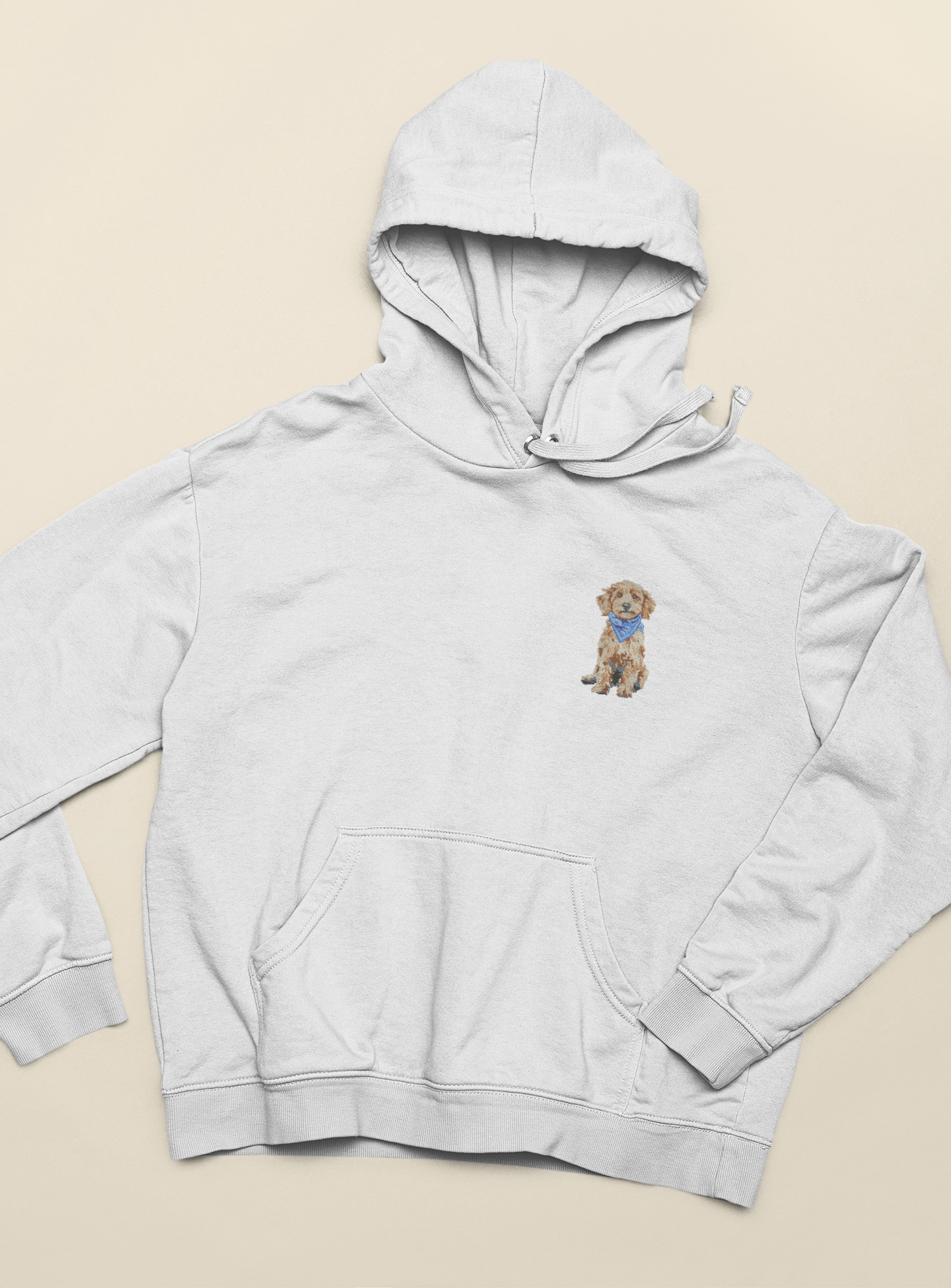 Blue Bandana Puppy Hoodie