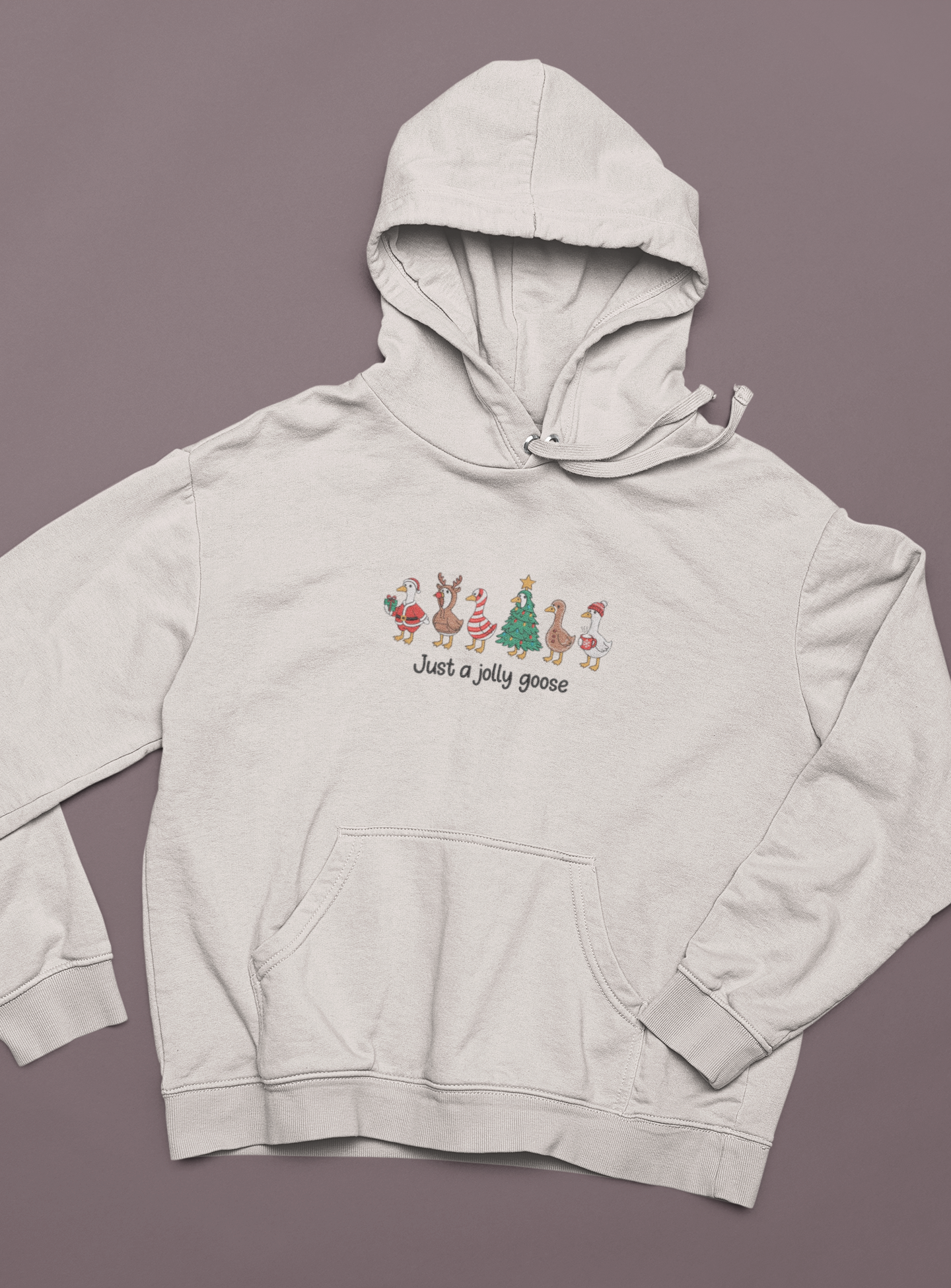 Just a Jolly Goose Hoodie — Holiday Capsule by EmbroHaus