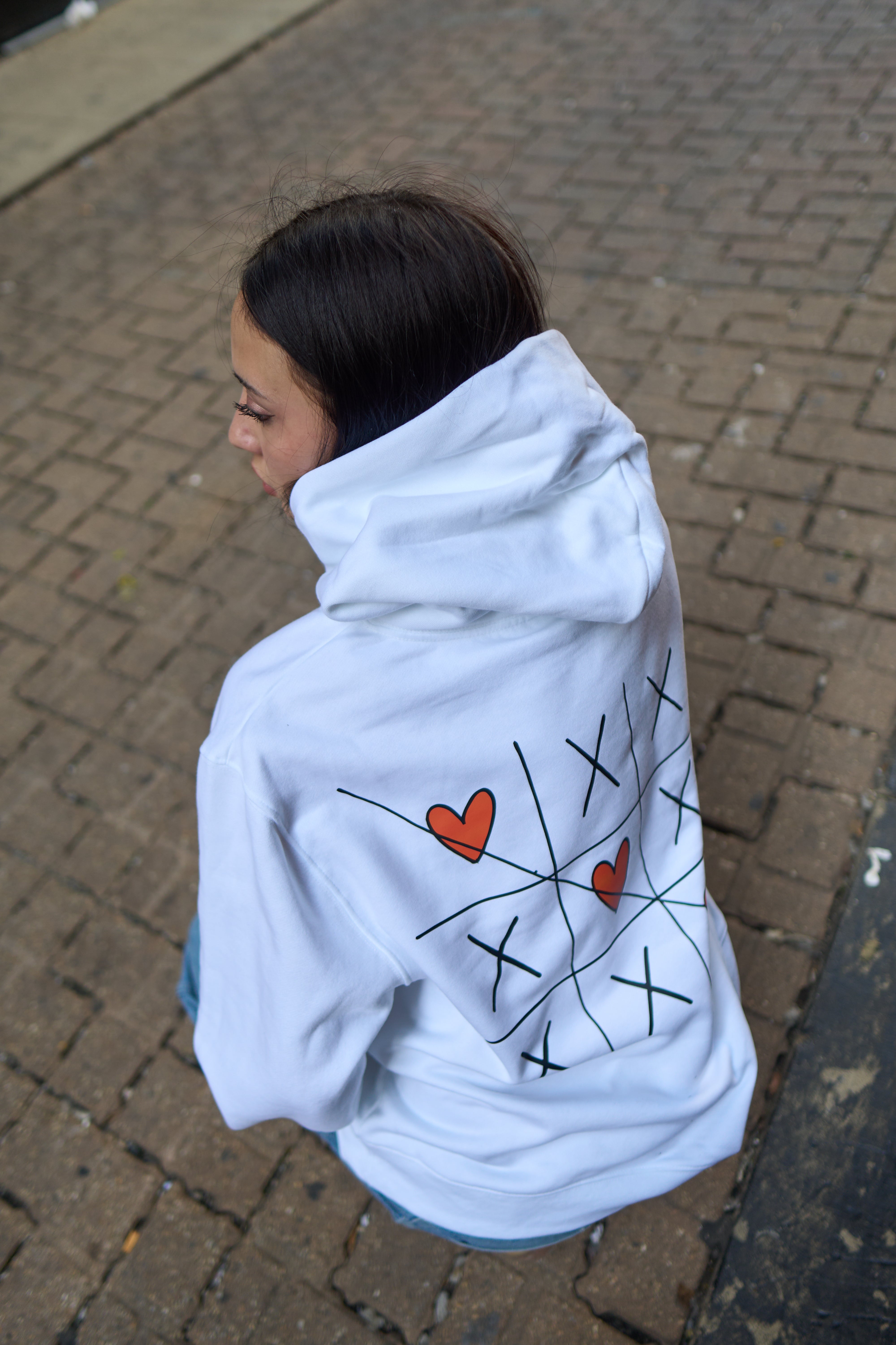 Orange Heart Love Wins Hoodie