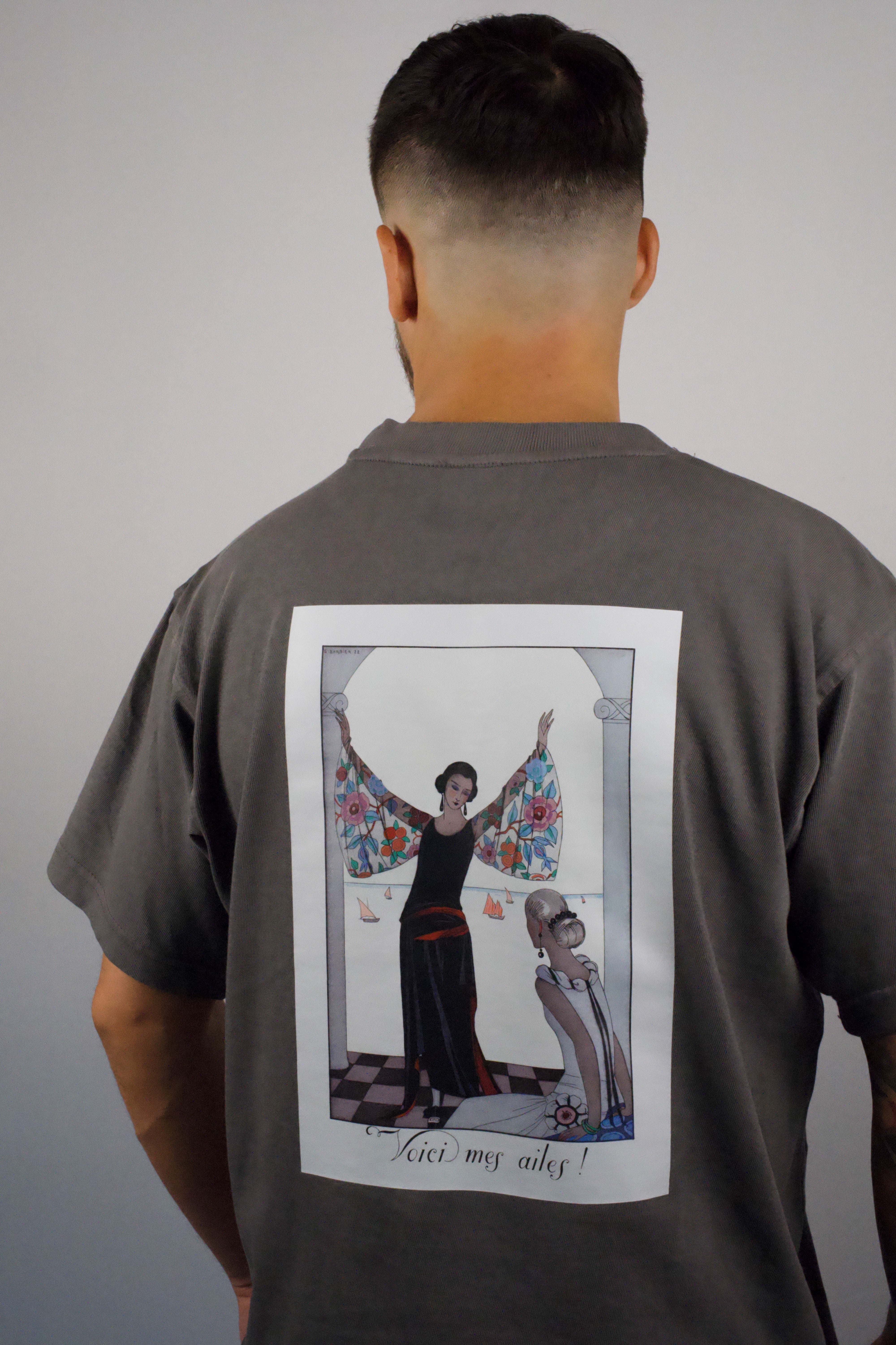 Sails and Silk - Charcoal Grey Heavyweight Tee