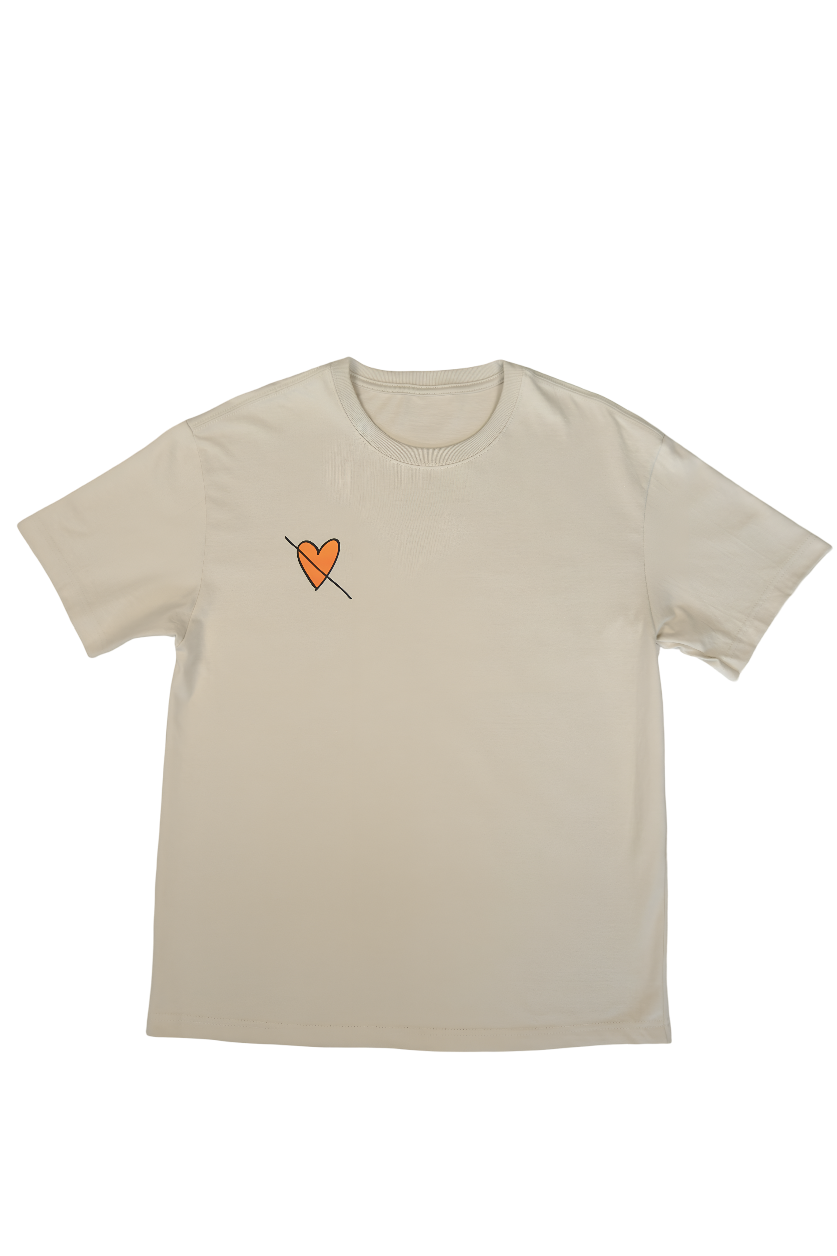 Orange Heart Love Wins Tee