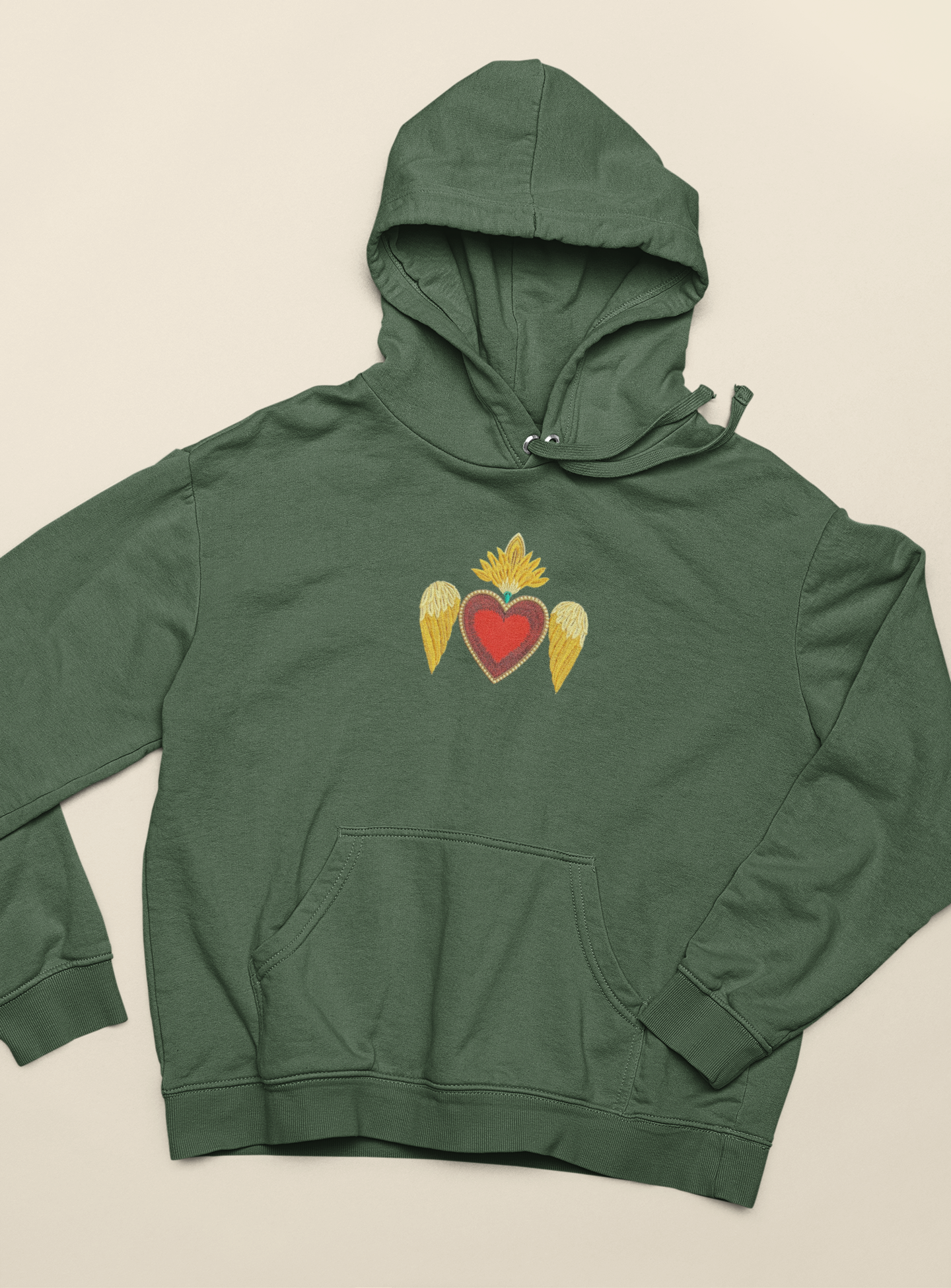 Sacred Heart Appliqué Hoodie